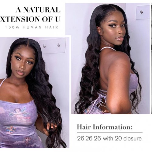  Body Wave Bundles Human Hair Weave Bundles Brazilian Weave Extensions Raw Hair Body Wave Extensions 10-30 Inch