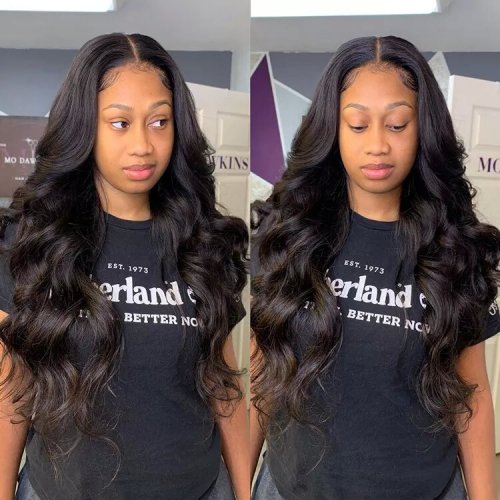 2x6 Swiss Lace Straight closure 10-22 Inch Silky Straight Wave Raw Indian Human Hair Body Wave 2x6 Lace Closure With Middle Part