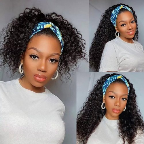 Wholesale Competitive Price Beautiful Cute Half Wigs Adjustable Human Hair Lace Front Headband Wig For Black Women