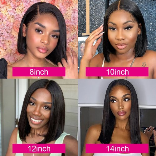 13x4 Bob Wig Lace Front Human Hair Wigs Straight Human Hair Wig Lace Front Human Hair Wig Remy Straight Bob Lace Wigs