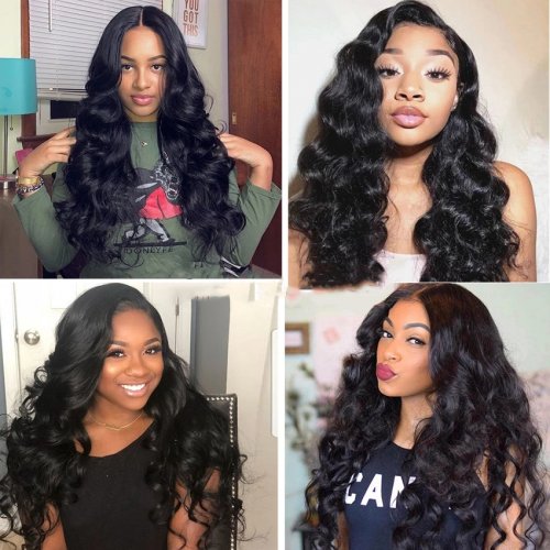 Loose Wave Bundles With Closure Brazilian Hair Weave Bundles With Closure RXY 100% Human Hair Closure With Bundles 3+1 remy