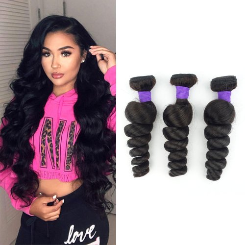 Loose Wave Bundles With Closure Human Hair 3 Bundles With Lace Closure Brazilian Hair Weave Bundles Remy Hair Extension