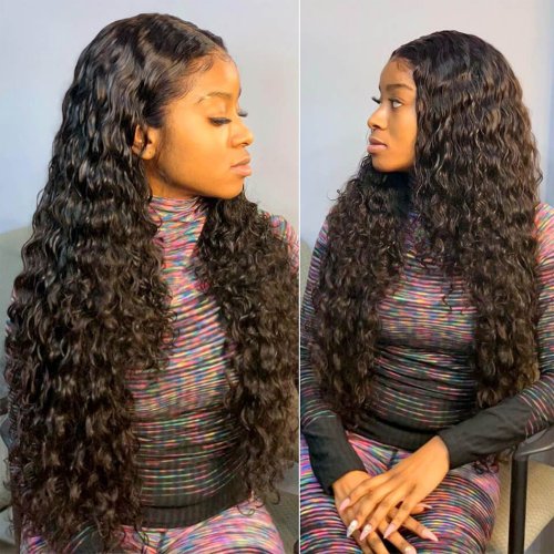 Water Wave Bundles 100% Human Hair Curly Brazilian Remy Hair Extensions 30 inches Cheap Human Hair Bundles Curly Weave Bundles