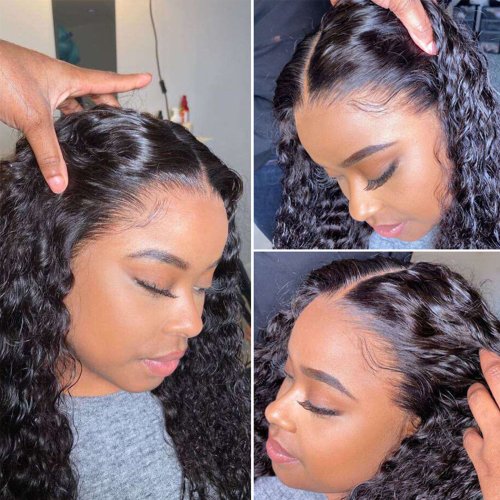 Curly 13x4 HD Lace Front Human Hair Wigs 4x4 5x5 Closure Wig 30 Inch 180% Malaysian Deep Curly 13X4 Lace Frontal Wigs For Women