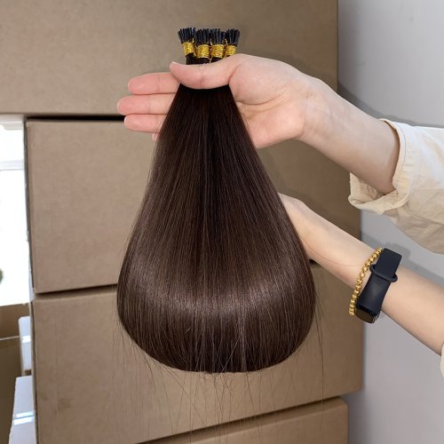 Wholesale Russian Cuticle Aligned Double Drawn Keratin Nano Bead Ring Hair Extension