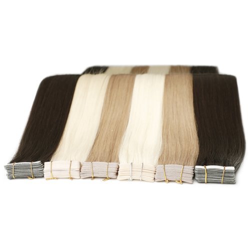 Custom Tape Ins Extensions Raw Hair Bone Straight Human Hair Extension Indian Human Hair Extension