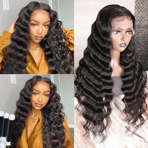 32 34 36 38 40Inch Loose Deep Wave Human Hair Bundles Indian Remy Hair Extensions 1/3/4 Pcs Deals Sale For Black Women