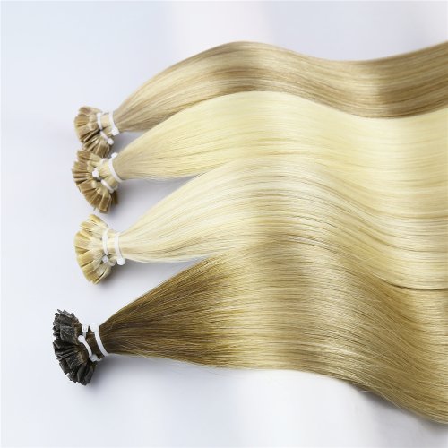 Straight Flat Tip Hair Extensions Human Hair 50pcs/ Set Natural Hair Extensions Keratin Capsule Brown Blonde Color 12-26inch